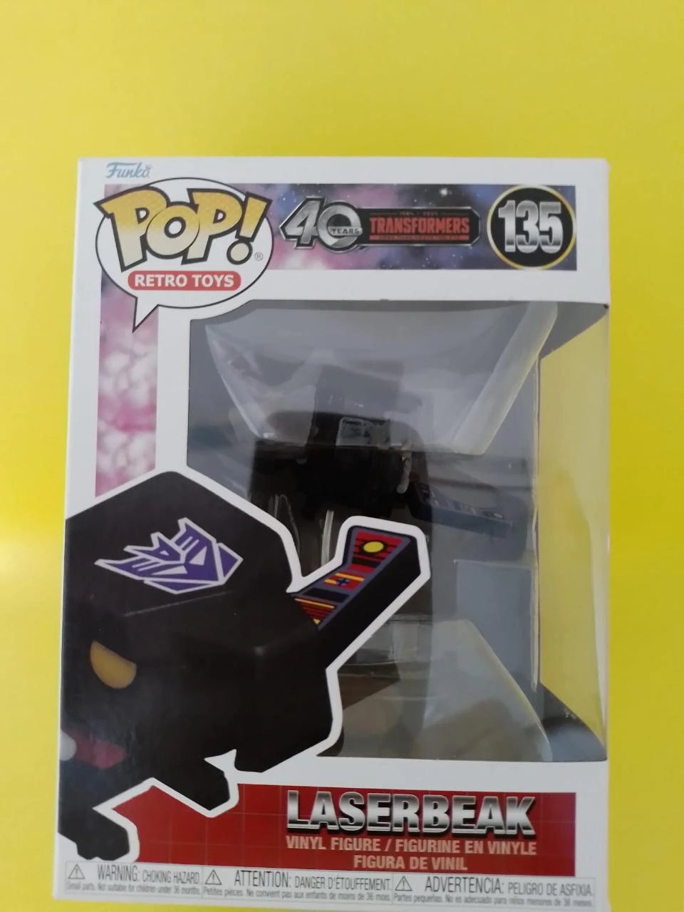Funko Pop! Retro Toys - Transformers 40 Years - Laserbeak #135 - NOVO